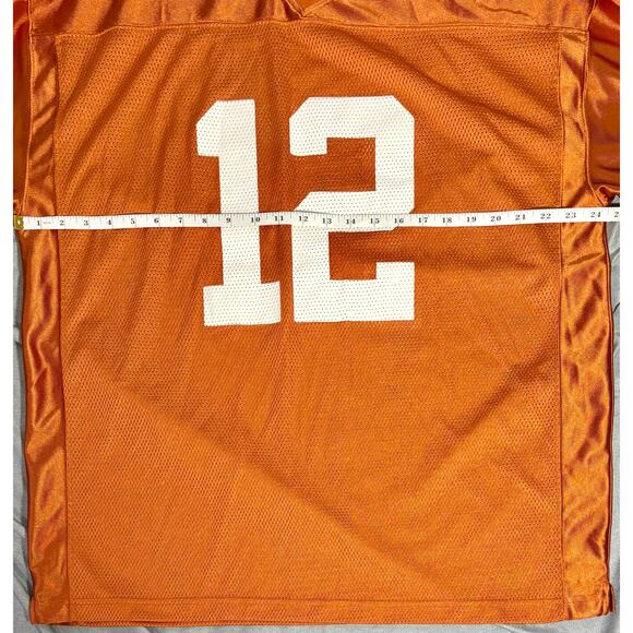 Texas Longhorns Burnt Orange Jersey NCAA #12 Jersey Pro Edge Sz XL - Picture 6 of 7